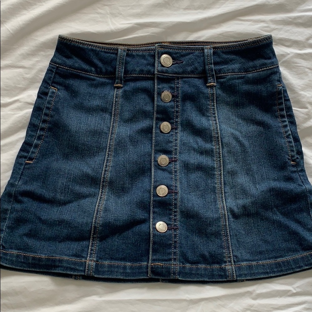 Mini jean skirt